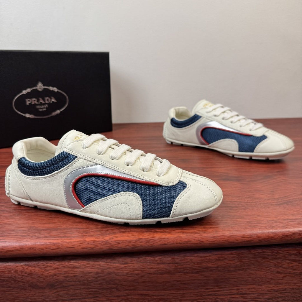 Prada Mesh Panel Low-Top Sneakers — hero