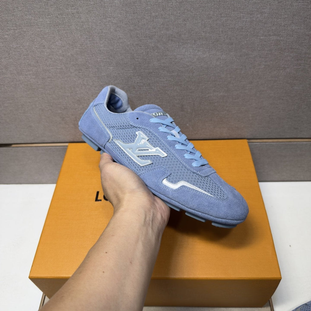 Louis Vuitton Men's Multi-Panel Low-Top Sneakers — model