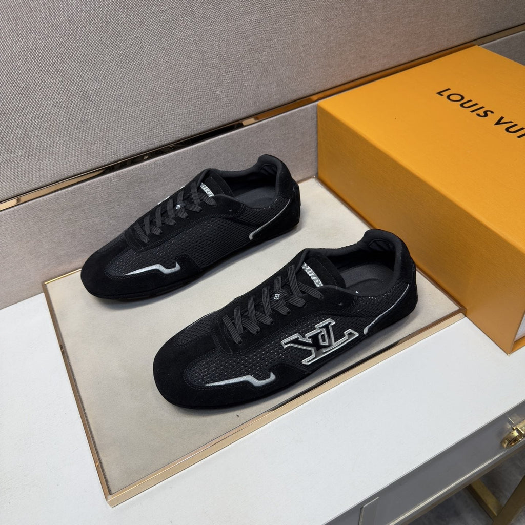 Louis Vuitton Men's Multi-Panel Low-Top Sneakers — front