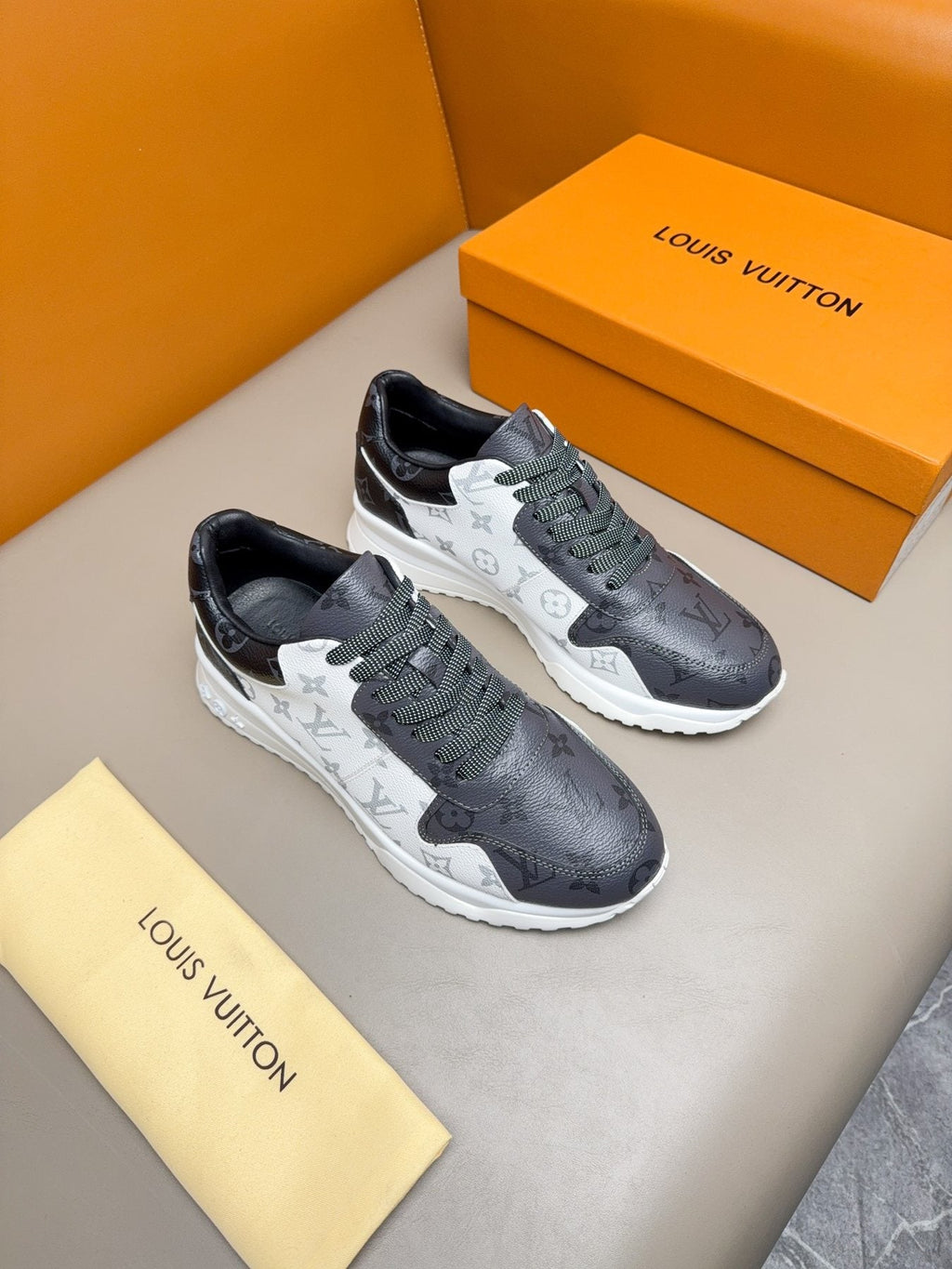 Louis Vuitton Monogram-Pattern Sneakers — front