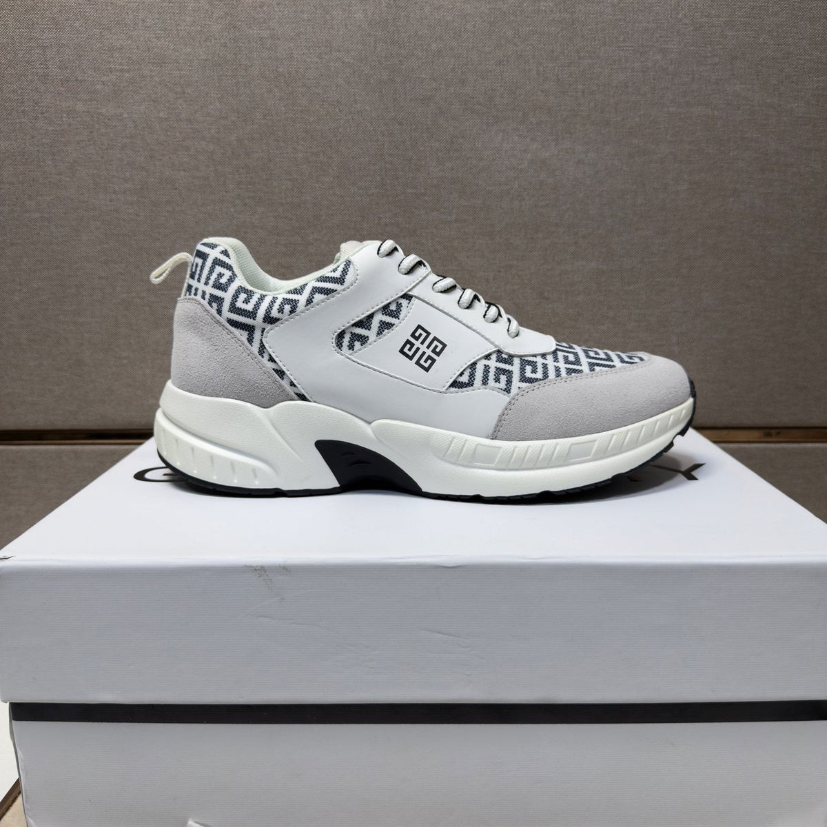 Givenchy Geometric Panel Low-Top Sneakers — side