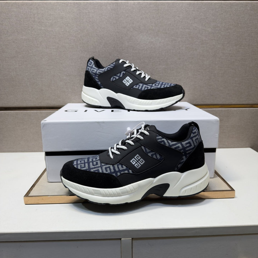 Givenchy Geometric Panel Low-Top Sneakers — front