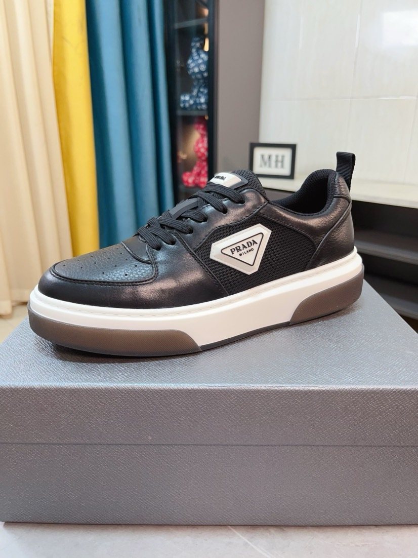 Prada Triangular Logo Sneakers — side