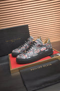 Philipp Plein Graphic Print Low-Top Sneakers — hero