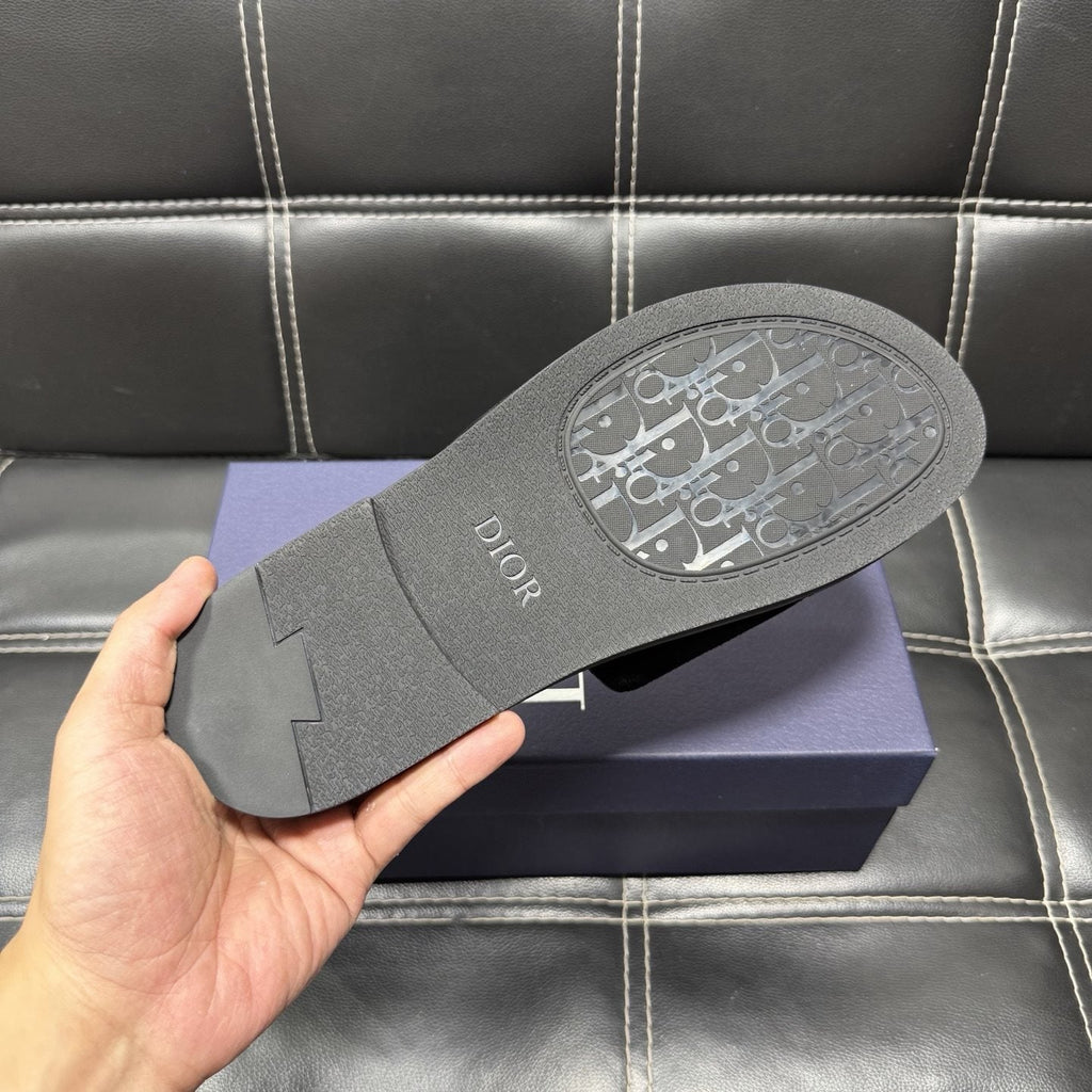 Dior Emblem Strap Slide Sandals — detail
