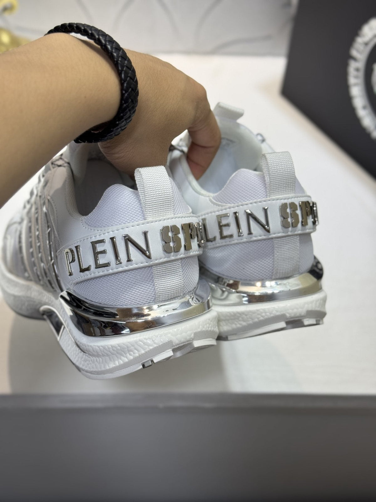 Philipp Plein Mesh Panel Low-Top Sneakers — back