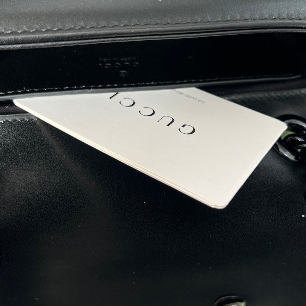 Gucci GG Marmont Black Matelassé Shoulder Bag