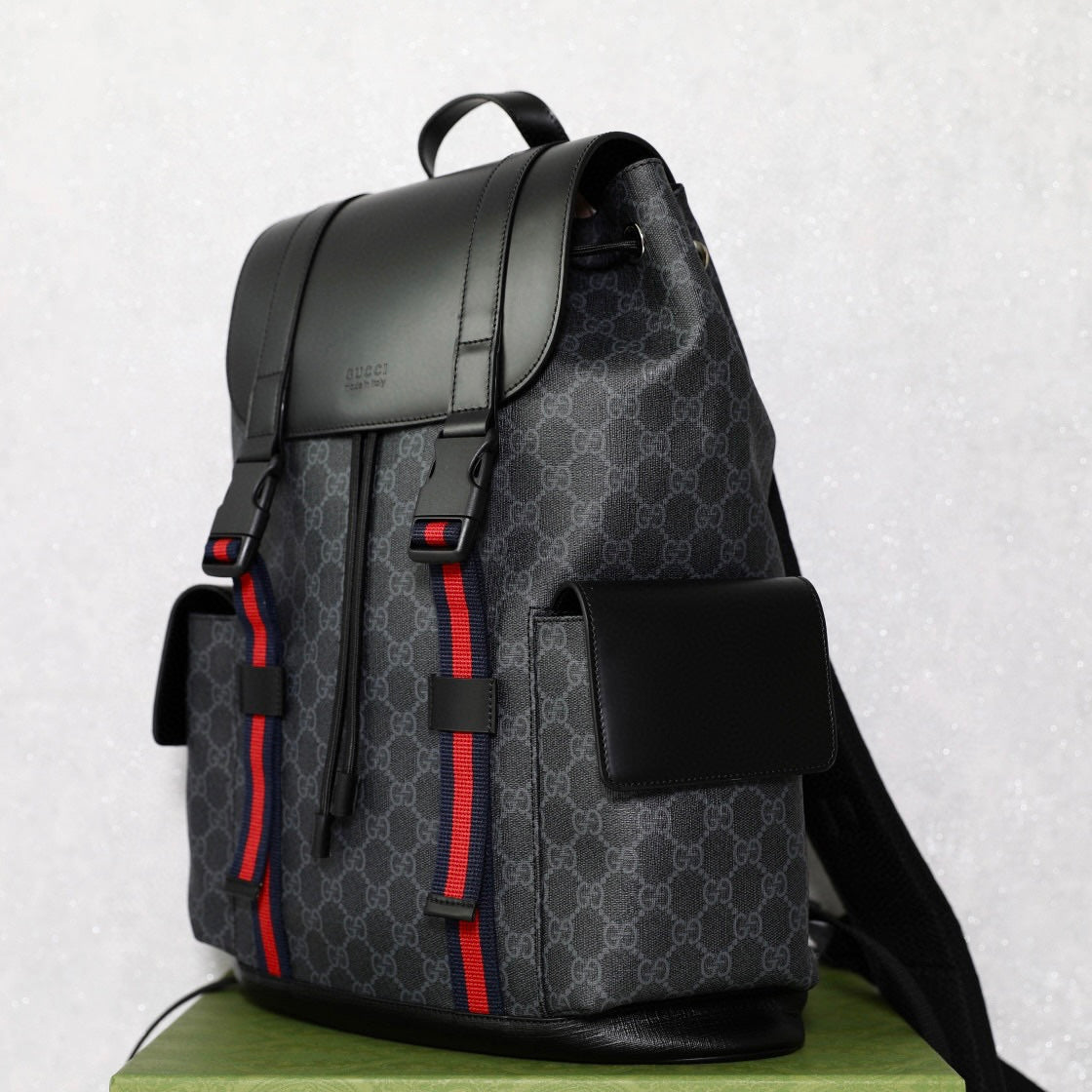 Gucci GG Black Backpack – 495563