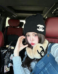 Chanel-Inspired Rabbit Beanie Hat