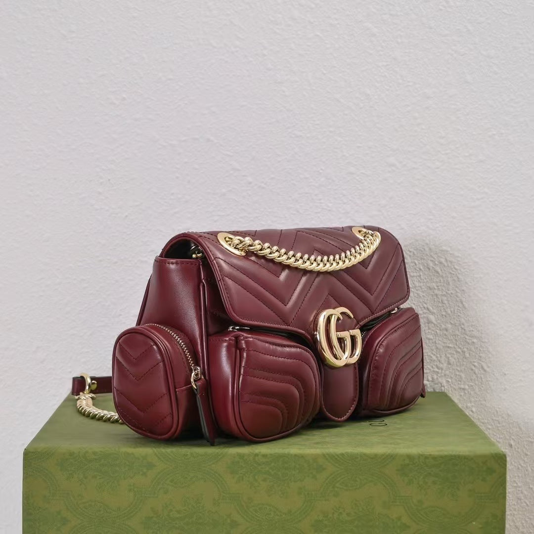 Gucci GG Marmont Pocket Motorcycle Bag – 795228