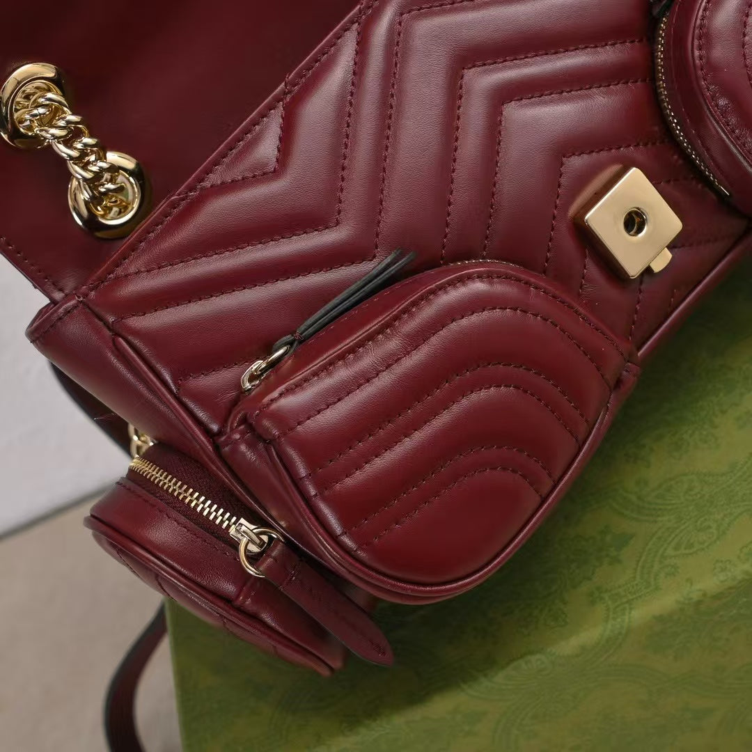 Gucci GG Marmont Pocket Motorcycle Bag – 795228