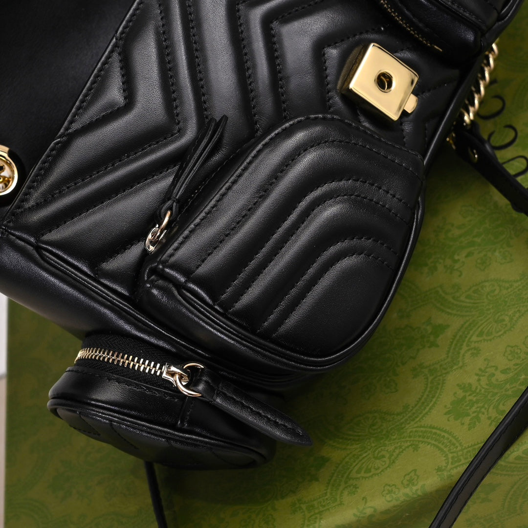 Gucci GG Marmont Pocket Motorcycle Bag – 795228