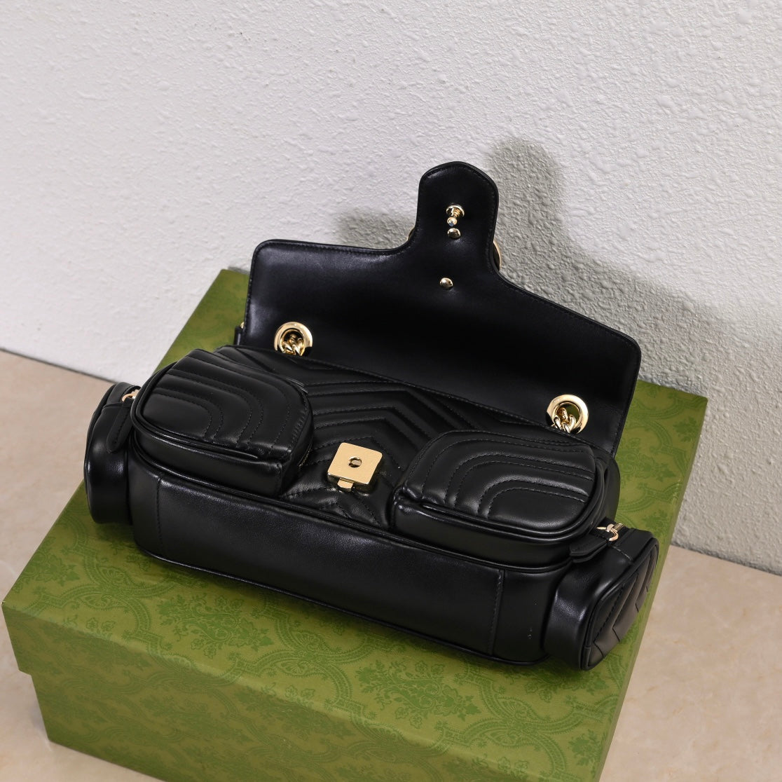 Gucci GG Marmont Pocket Motorcycle Bag – 795228