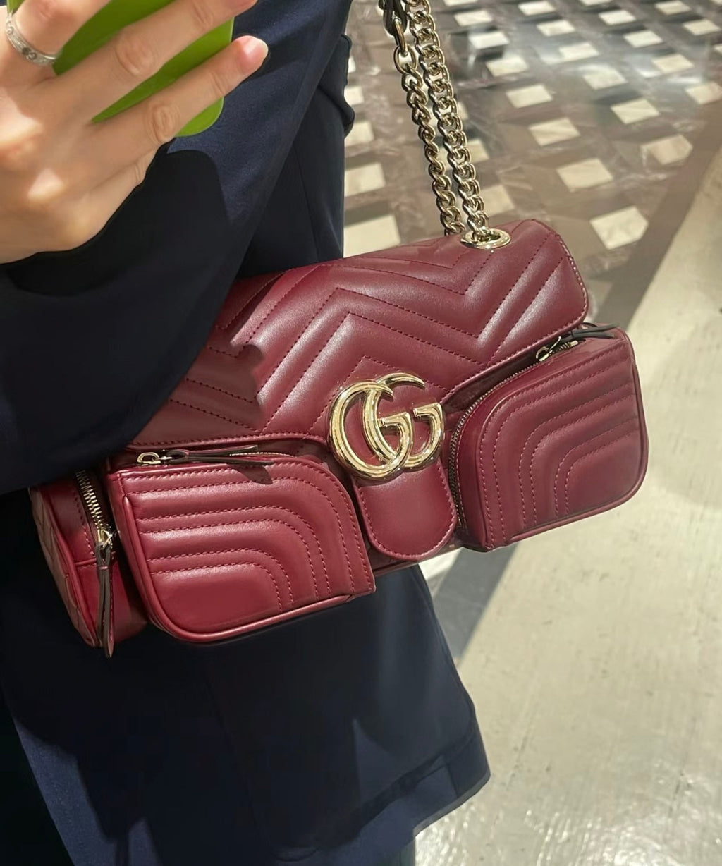 Gucci GG Marmont Pocket Motorcycle Bag – 795228
