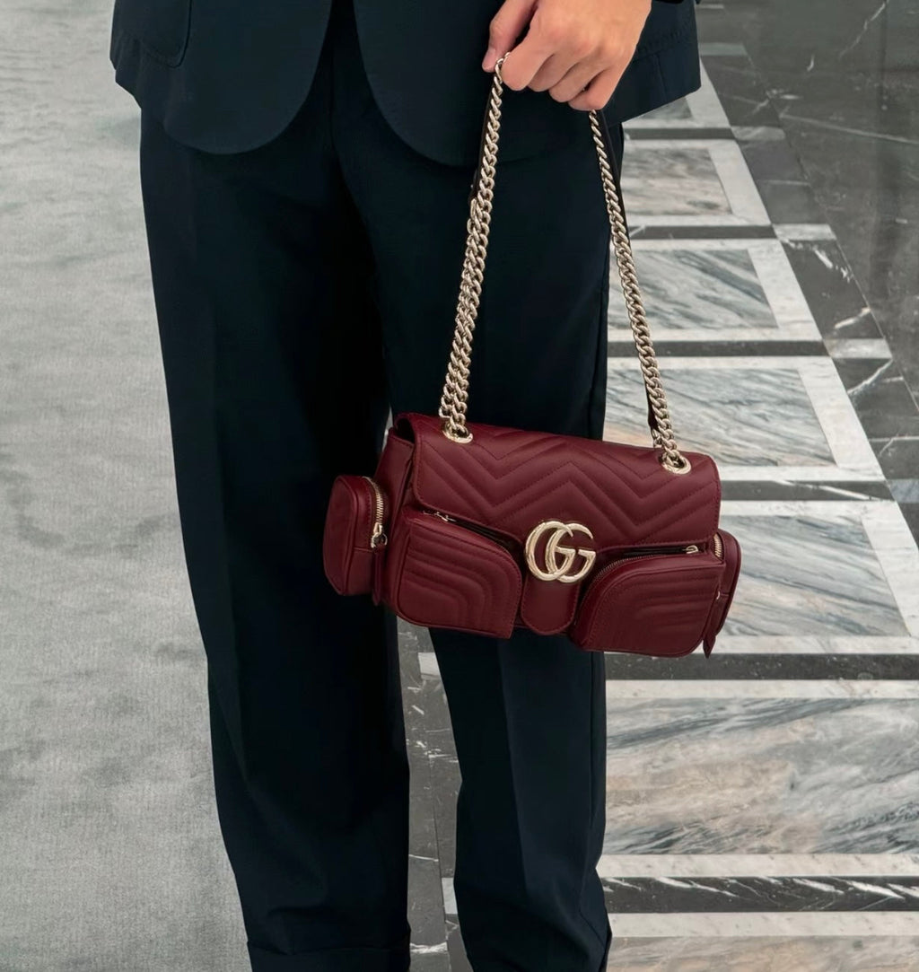 Gucci GG Marmont Pocket Motorcycle Bag – 795228