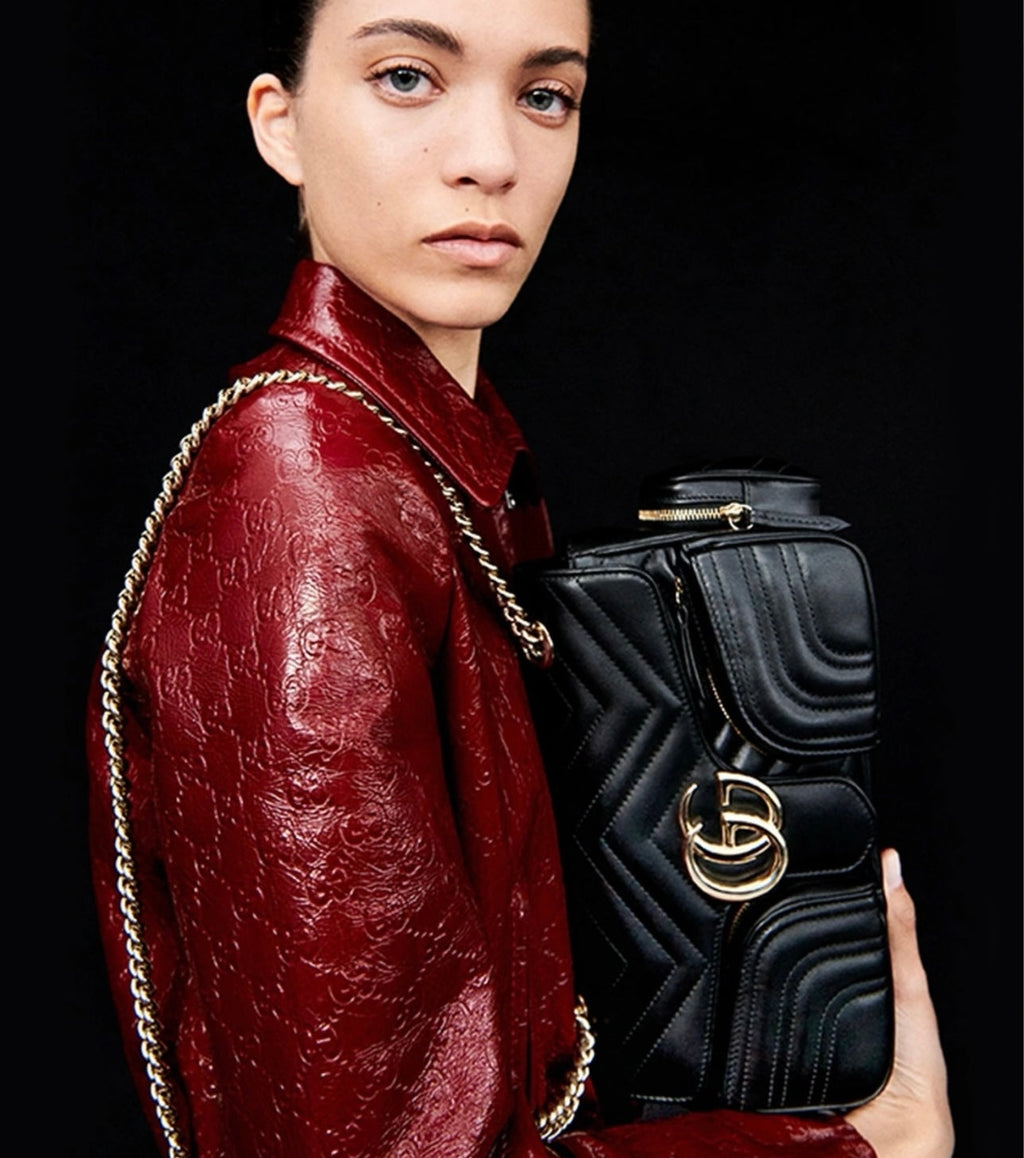 Gucci GG Marmont Pocket Motorcycle Bag – 795228